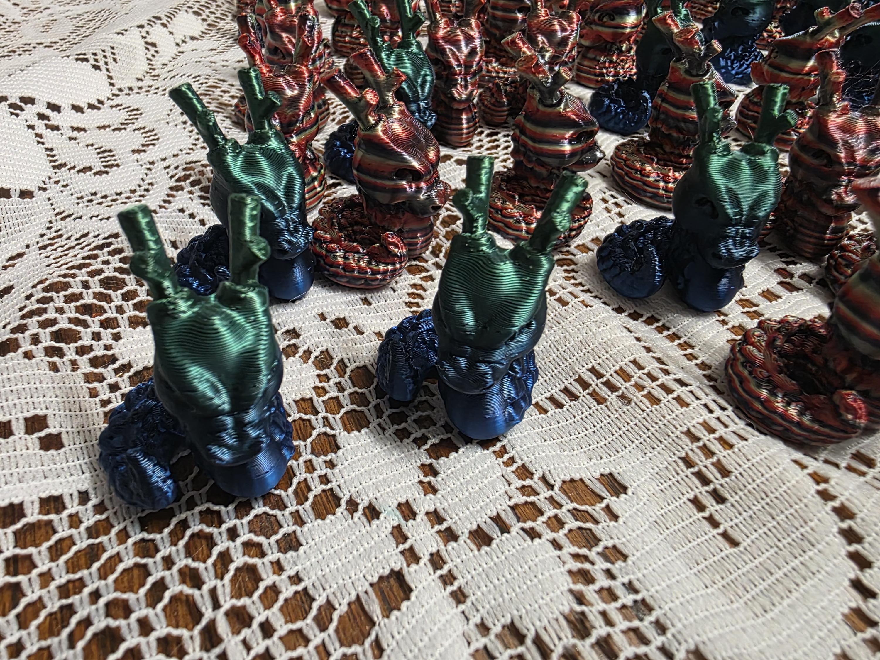Miniature Dragon Figurines, 3D Printed Mythical Creatures, Fantasy Decor