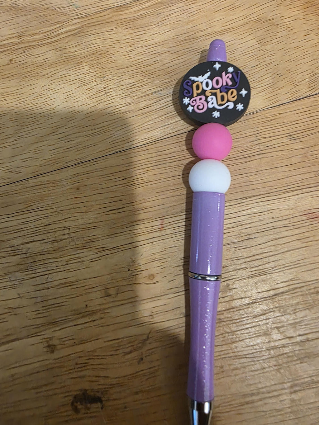 Beaded Pens with Charms: Rainbow, Cactus, Coffee Cup, Books, School Bus Designs