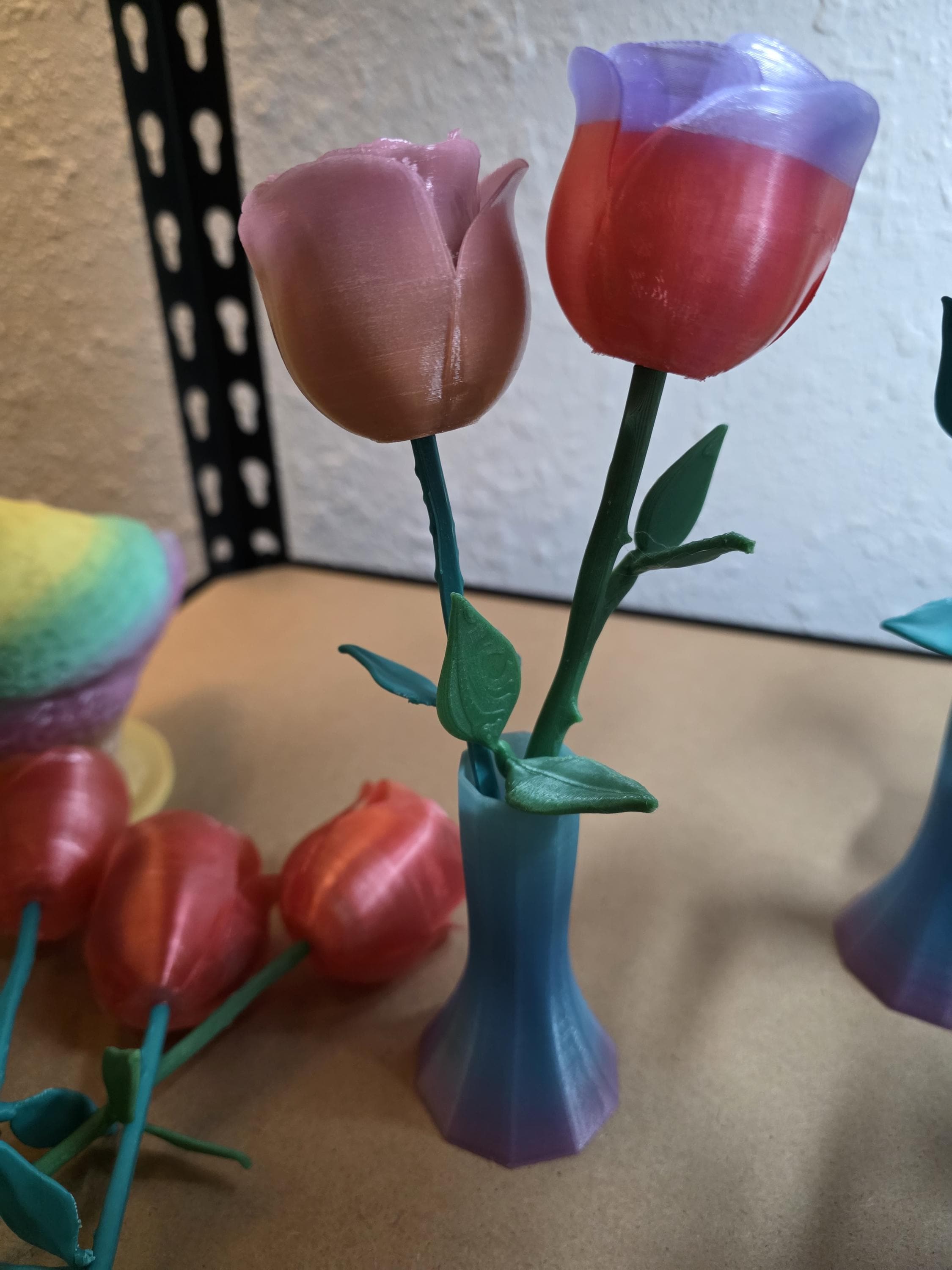 Roses with vase