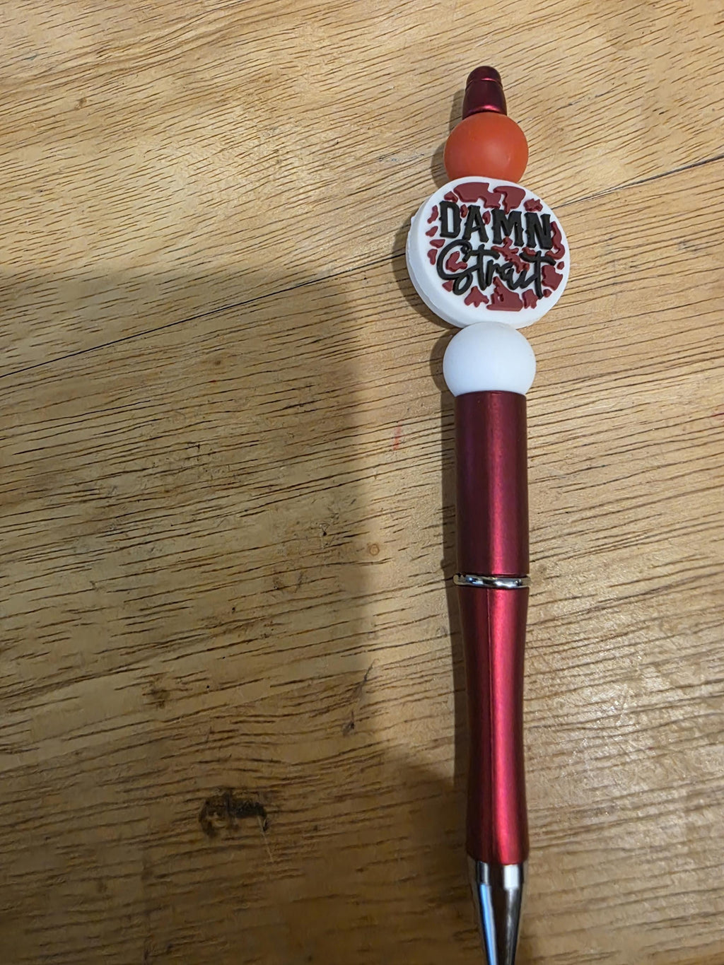 Beaded Pens with Charms: Rainbow, Cactus, Coffee Cup, Books, School Bus Designs