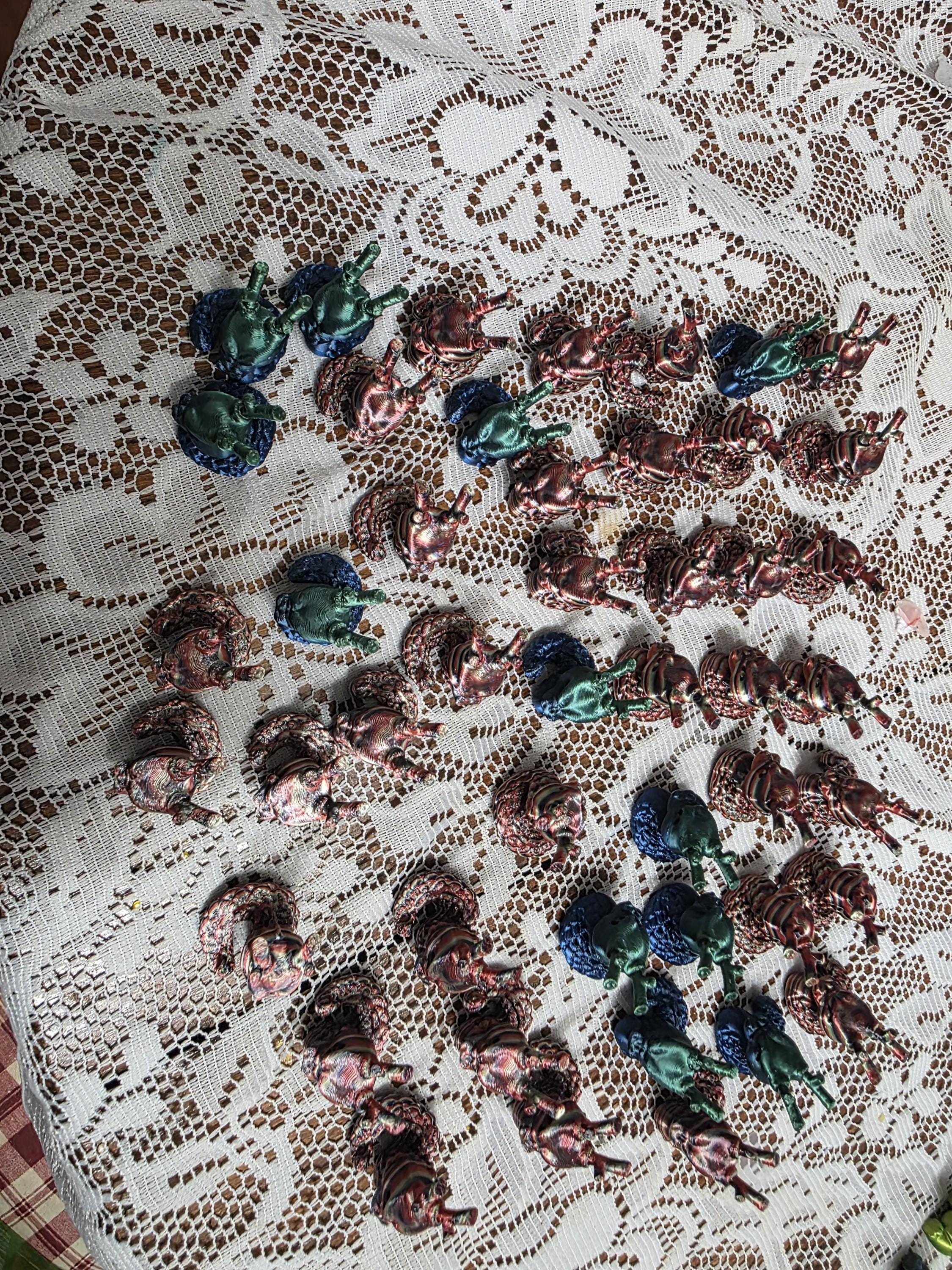Miniature Dragon Figurines, 3D Printed Mythical Creatures, Fantasy Decor