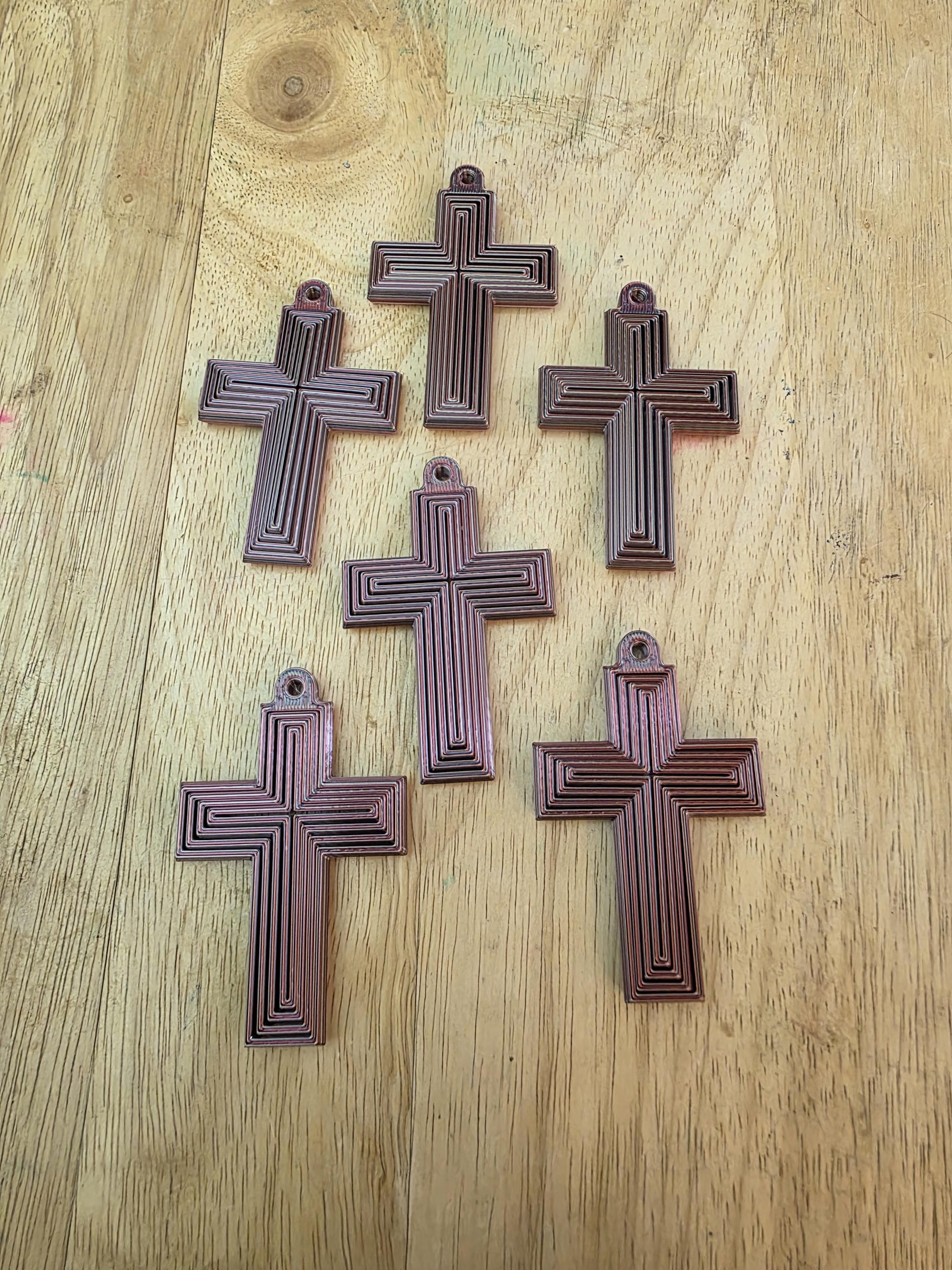 Fidget Cross Keychain