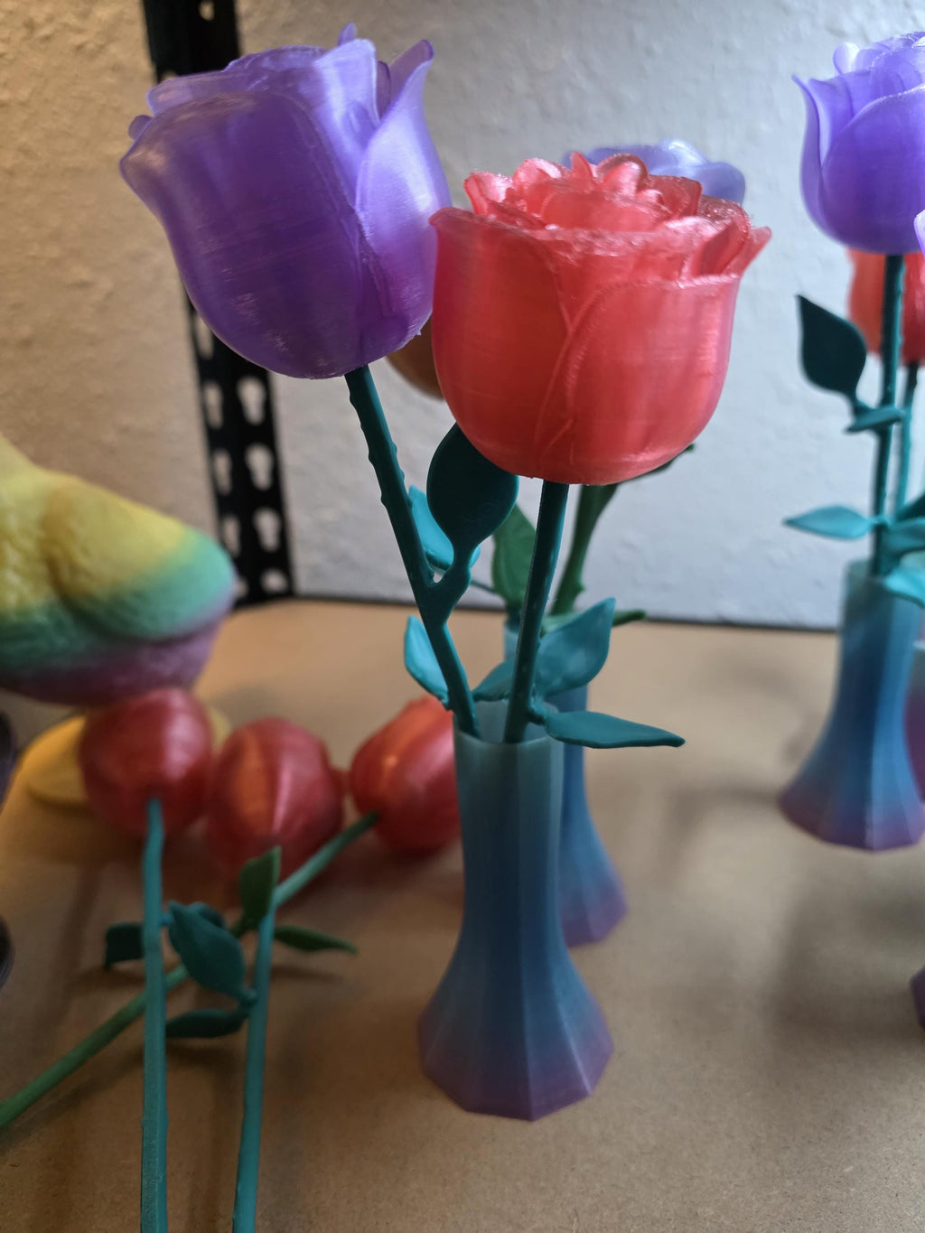 Roses with vase
