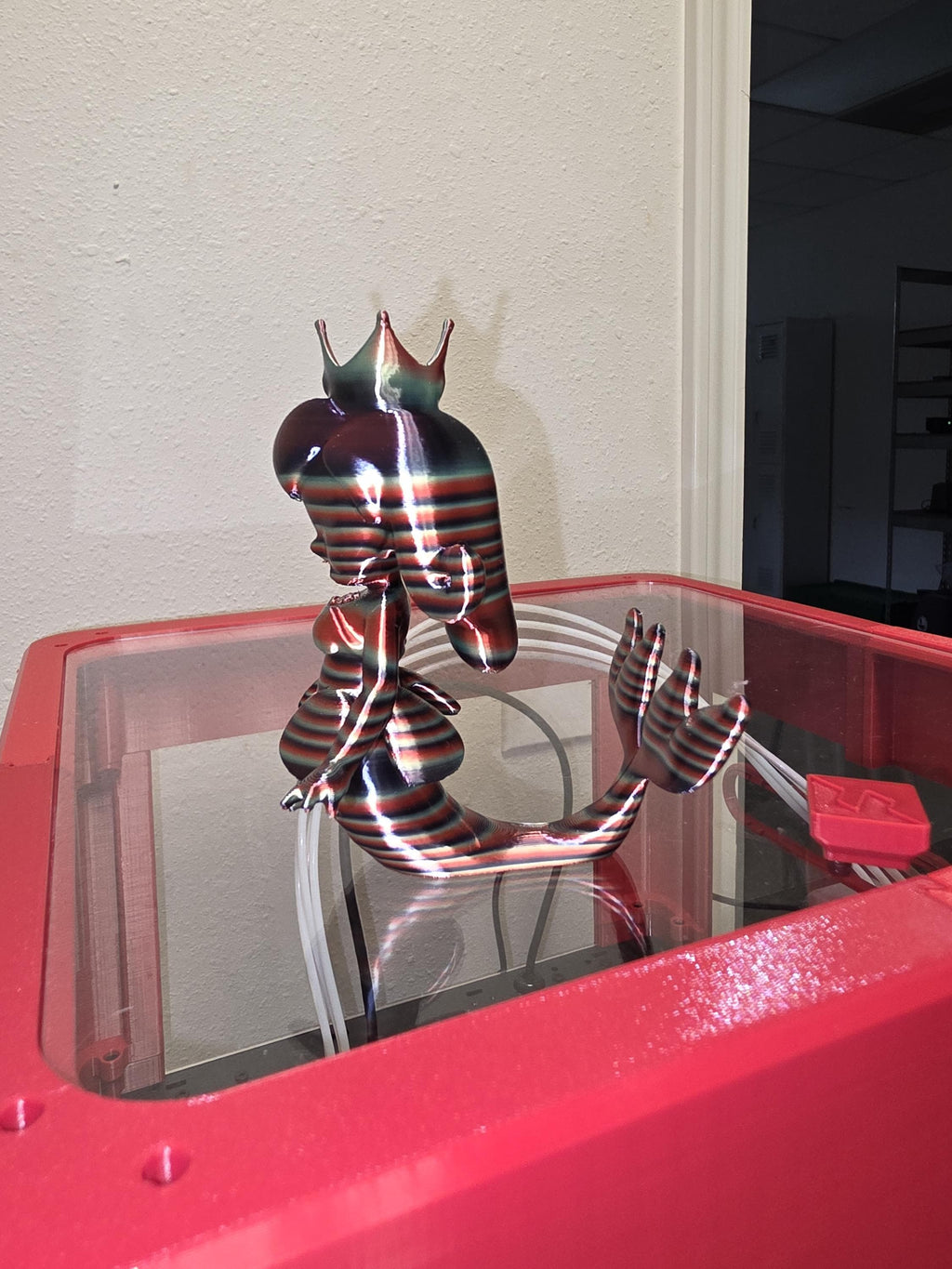 Princess Mermaid Figurine, Multi-Color 3D Printed Collectible