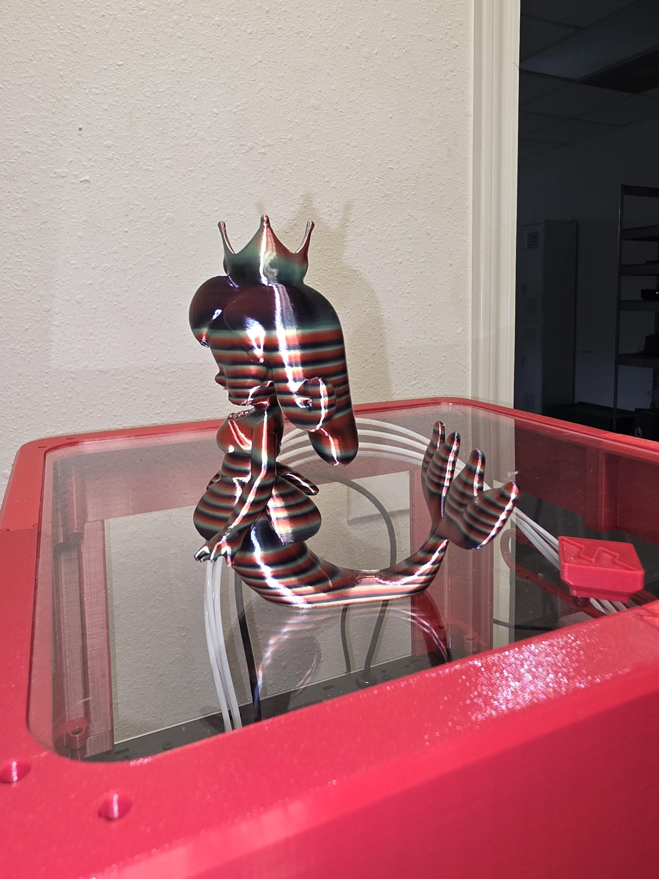 Princess Mermaid Figurine, Multi-Color 3D Printed Collectible