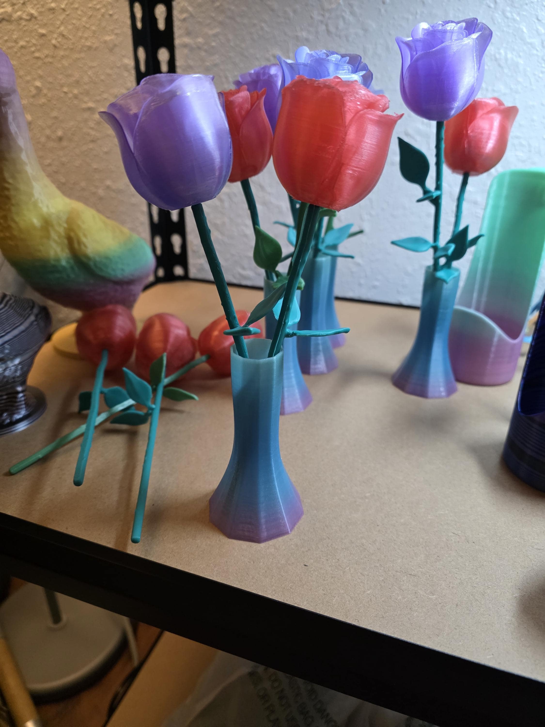 Roses with vase