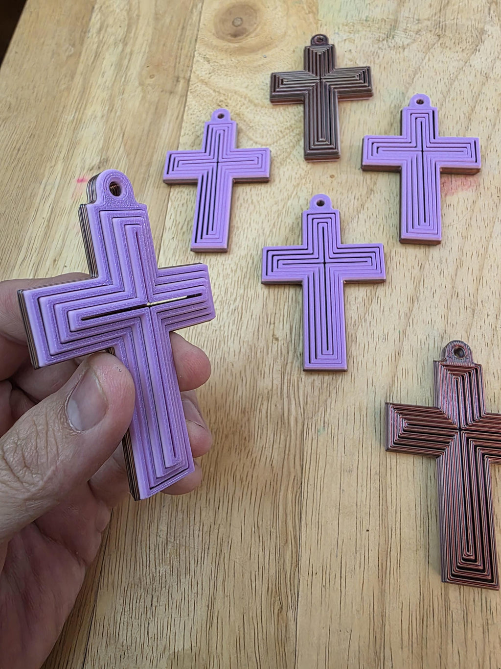 Fidget Cross Keychain
