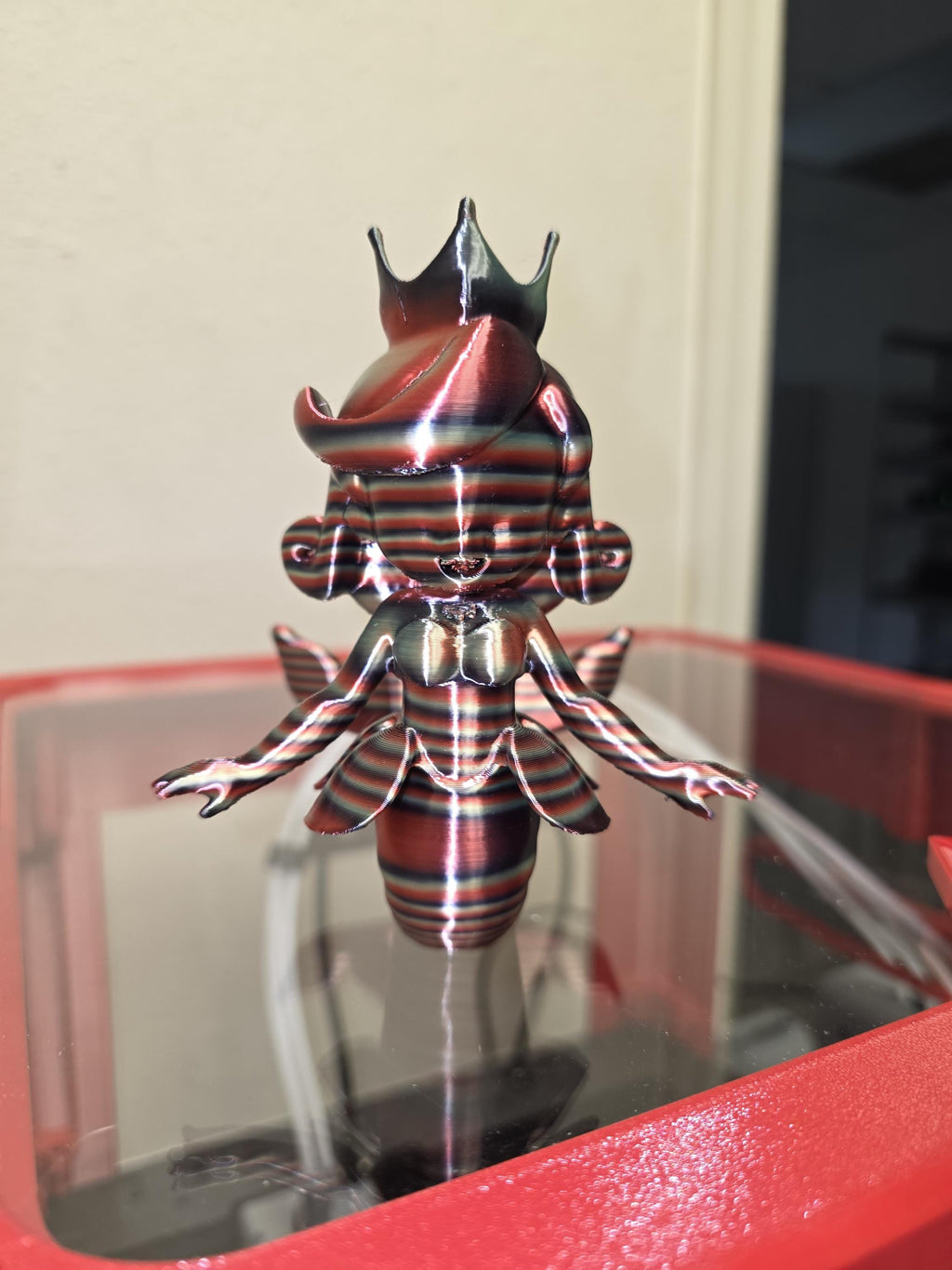 Princess Mermaid Figurine, Multi-Color 3D Printed Collectible