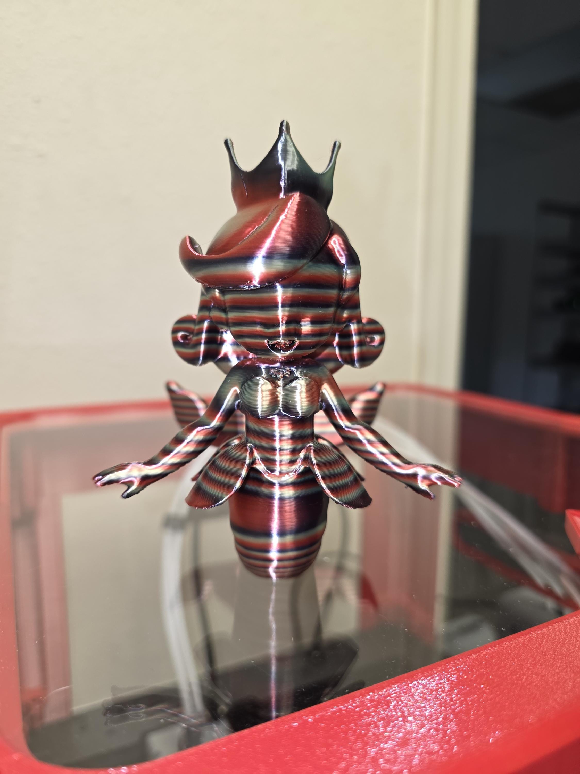 Princess Mermaid Figurine, Multi-Color 3D Printed Collectible