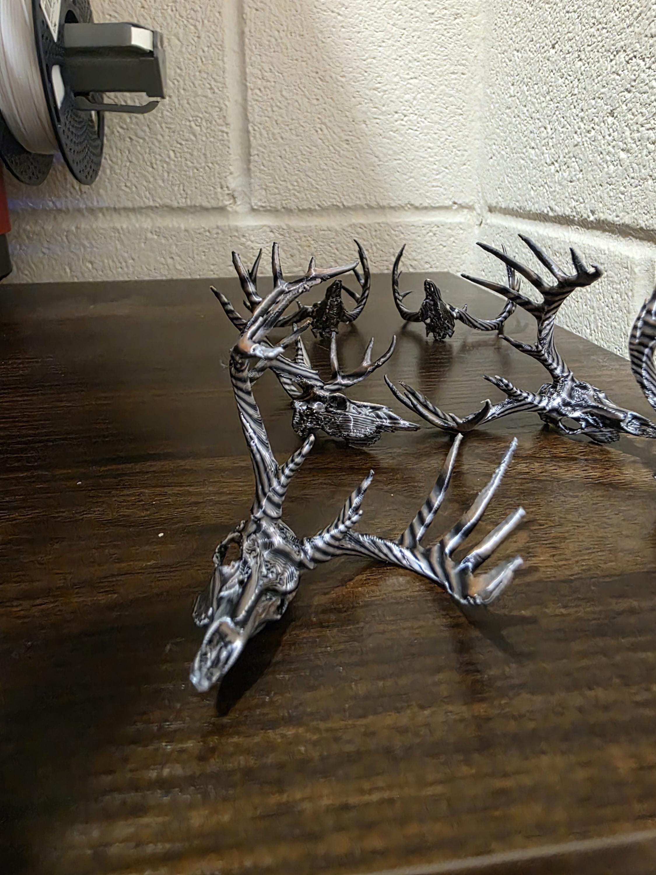 PLA mini deer skull 3D print