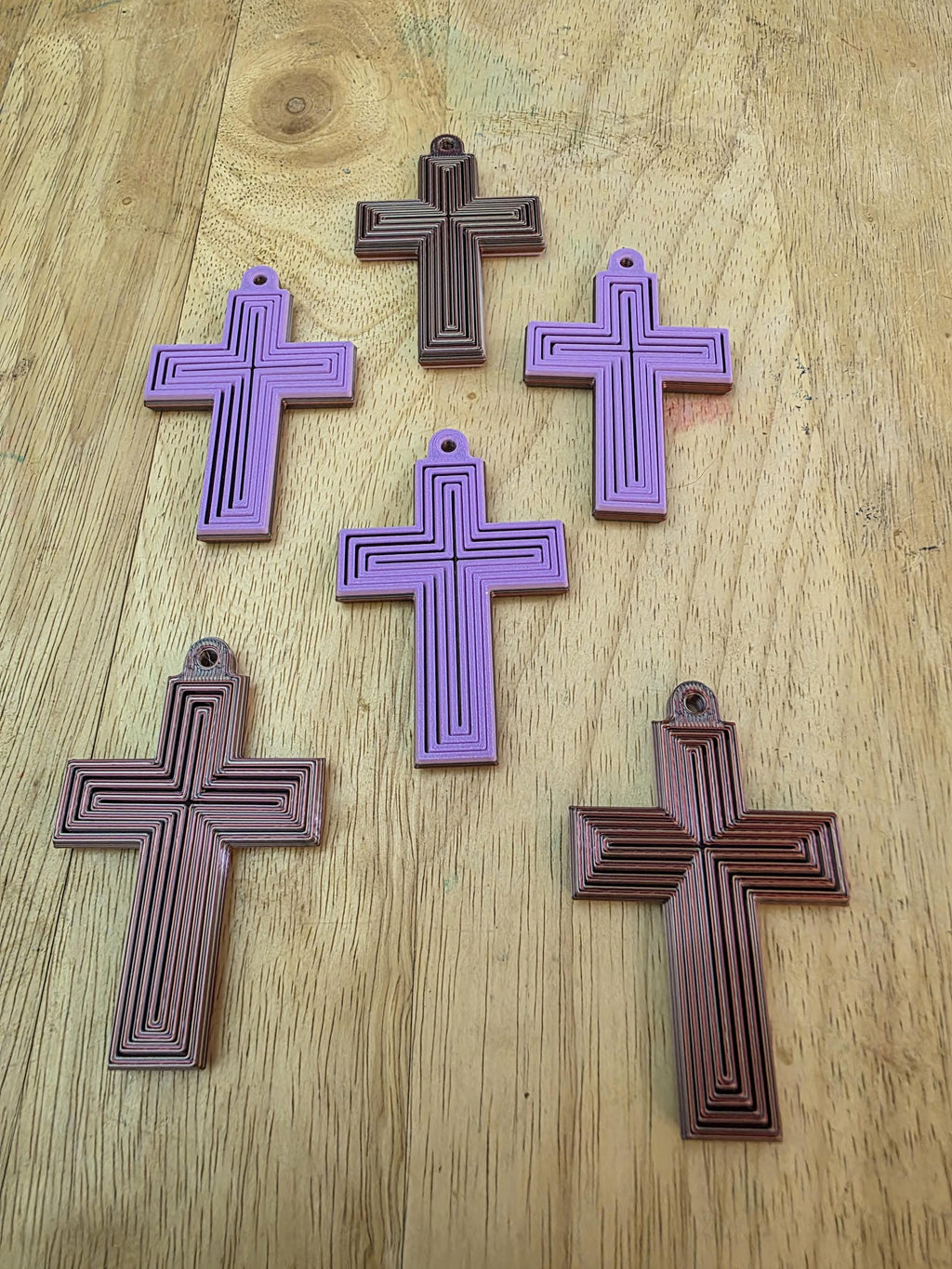 Fidget Cross Keychain