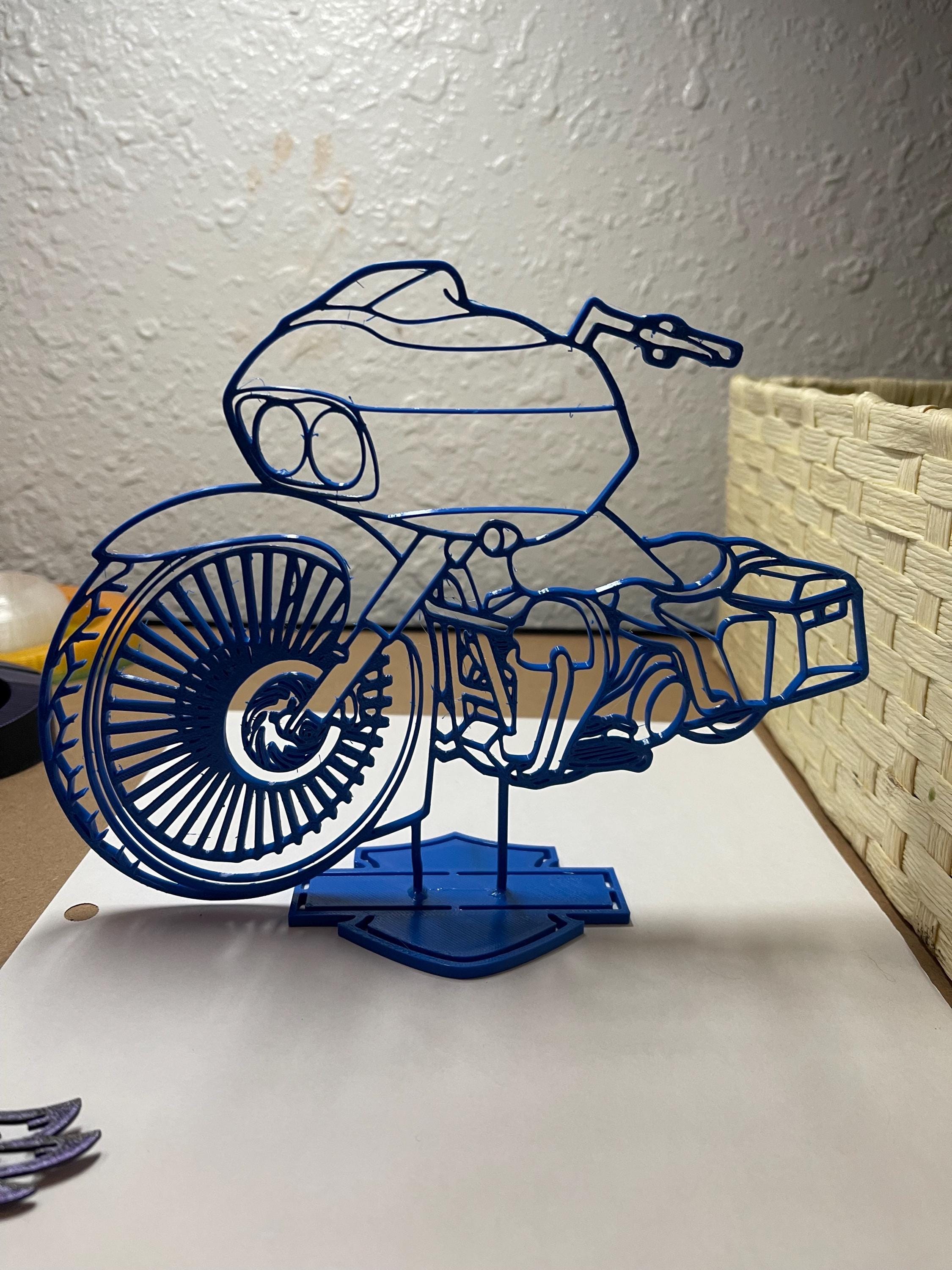 Harley Davidson Road Glide desk decor