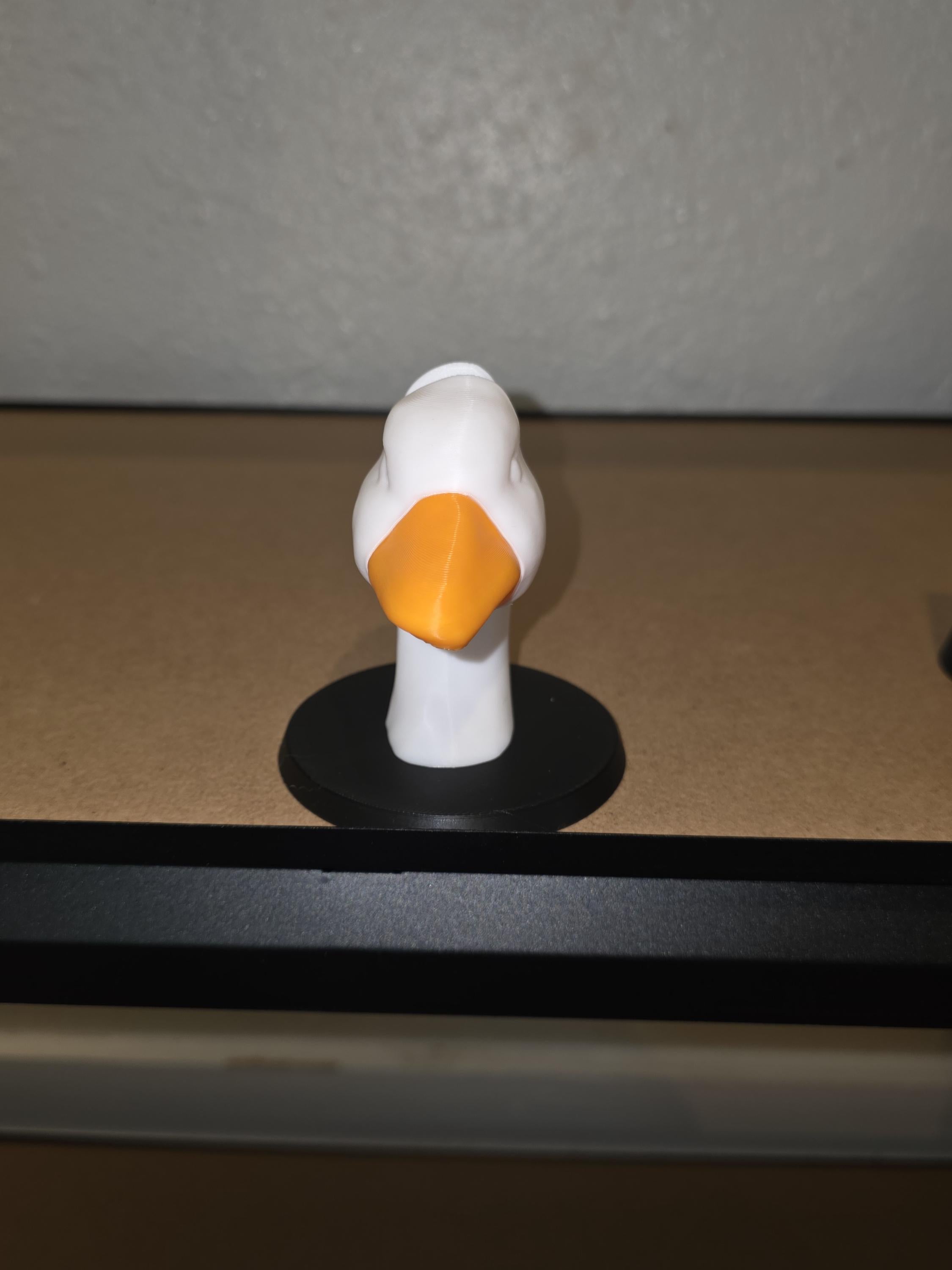 Goose head that holds glasses