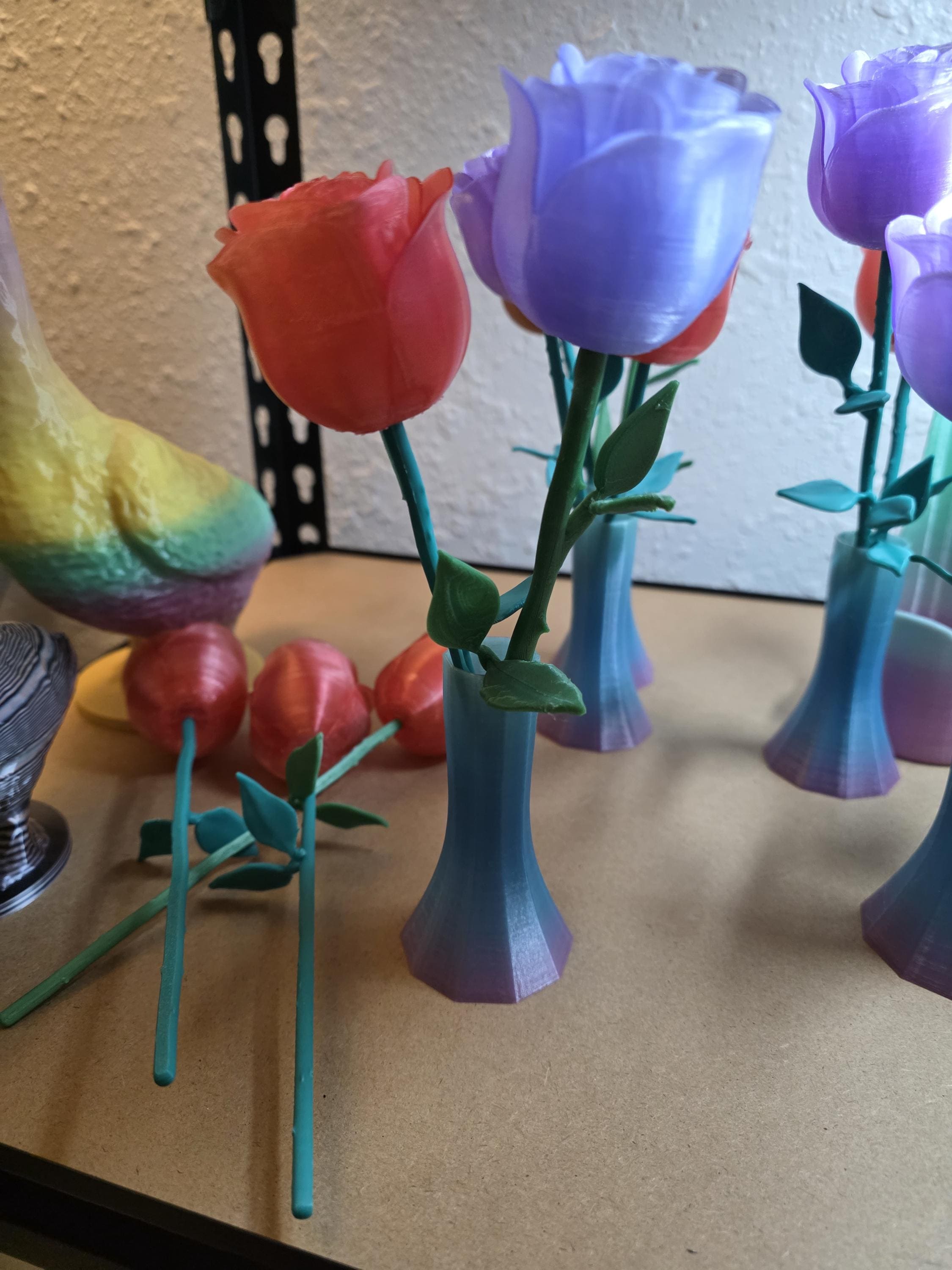 Roses with vase
