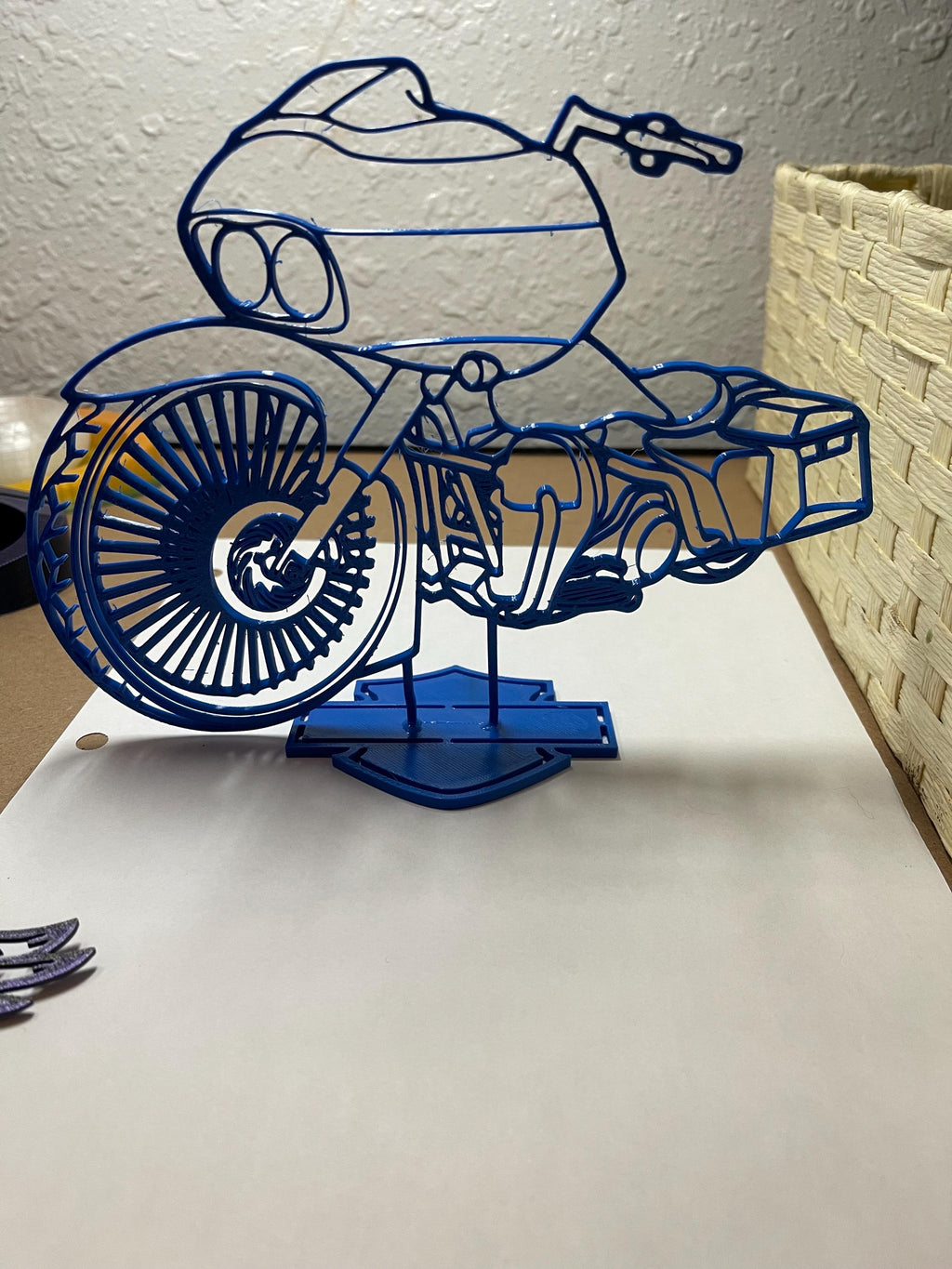 Harley Davidson Road Glide desk decor
